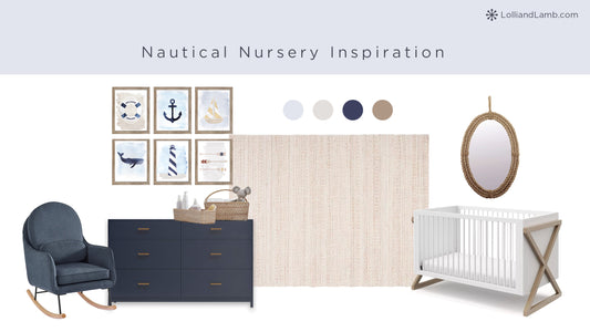 Nautical Nursery Decor for Boy Room, Nautical Wall Art for Children's Room