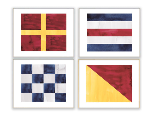 Individual 8x10 Nautical Flag Print Available For Each Letter Of The Alphabet