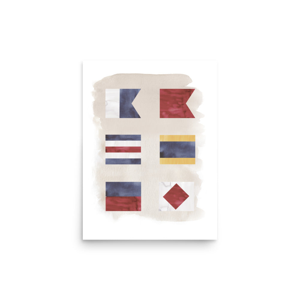 Six Nautical Flags