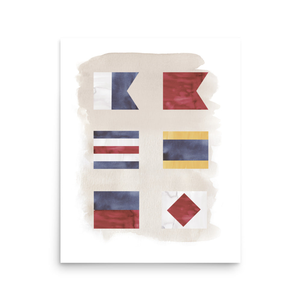 Six Nautical Flags