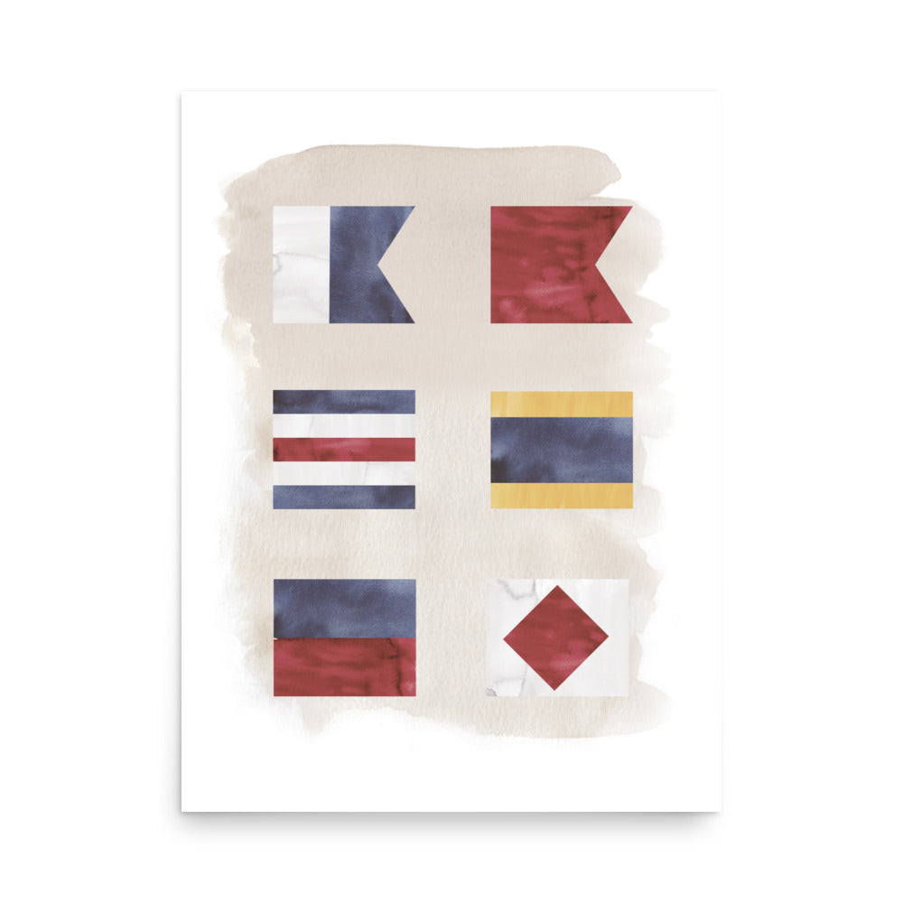 Six Nautical Flags