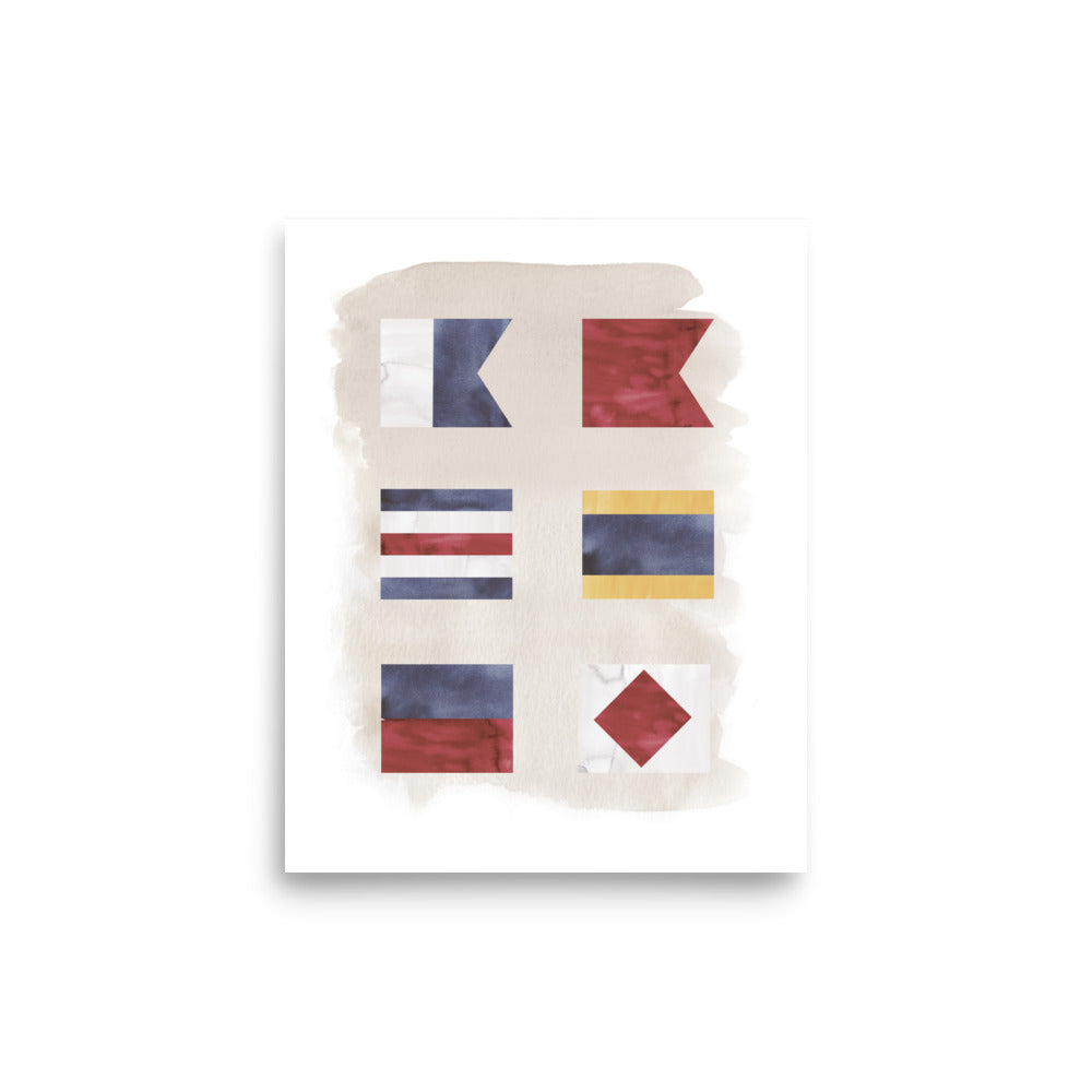 Six Nautical Flags